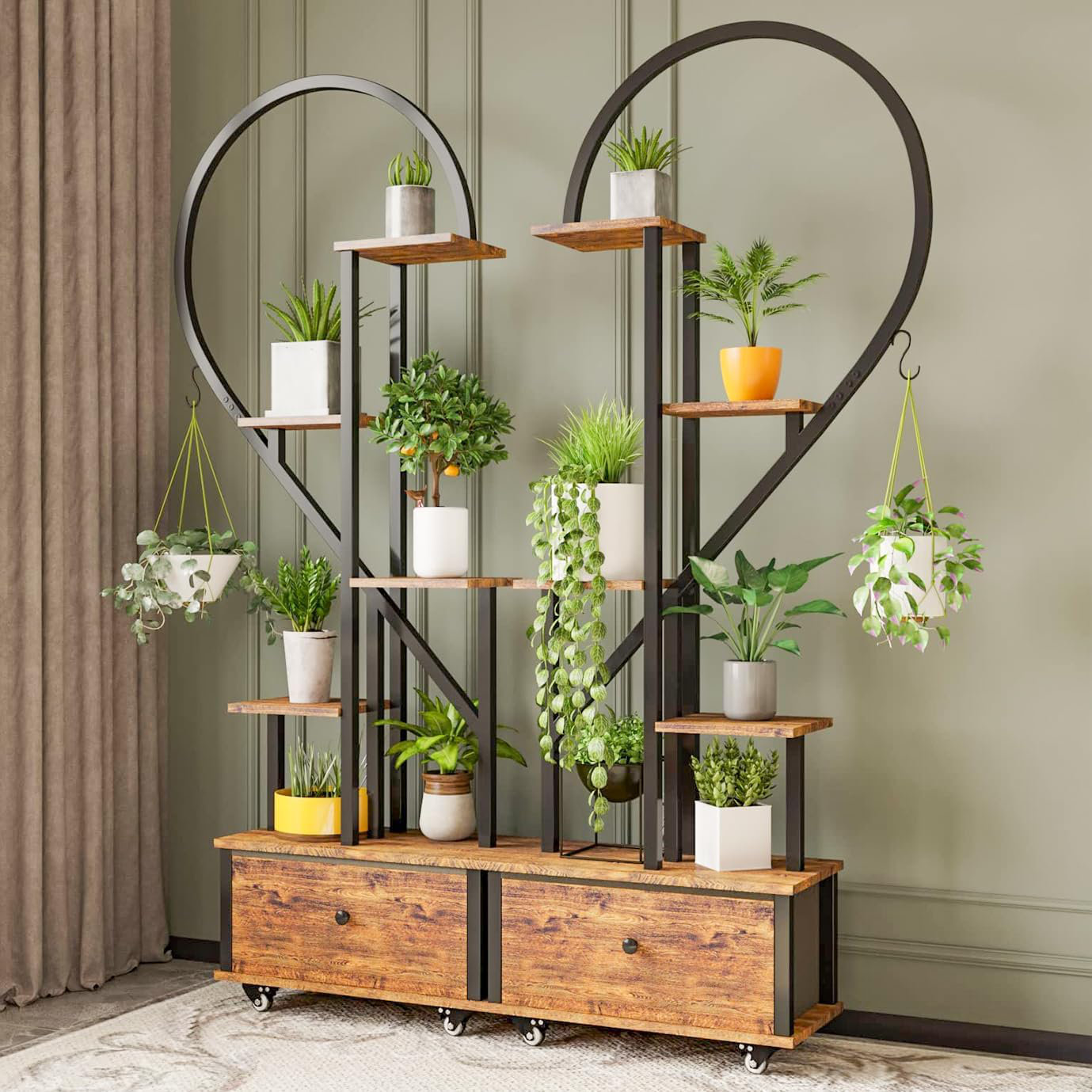 6-tier wooden newest Plant Stand